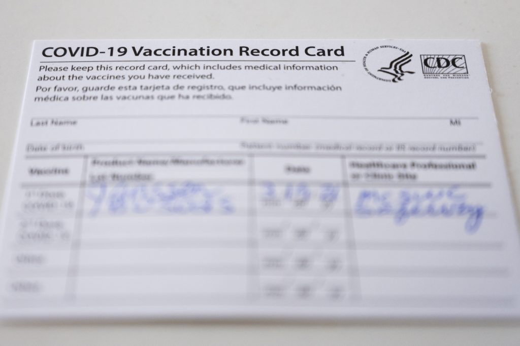 Covid-19 Vaccination Card