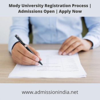 Mody University Registration Process