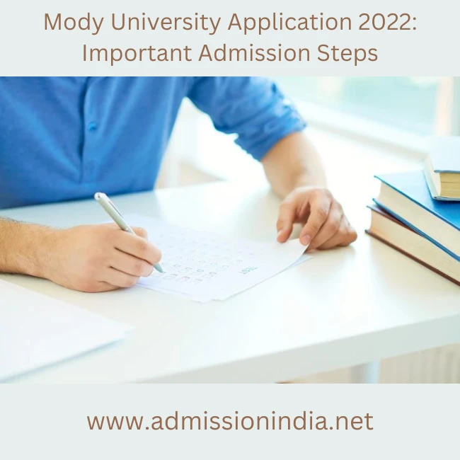 Mody University Application 2022