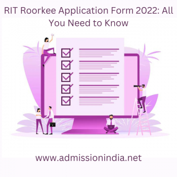 RIT Roorkee application form 2022