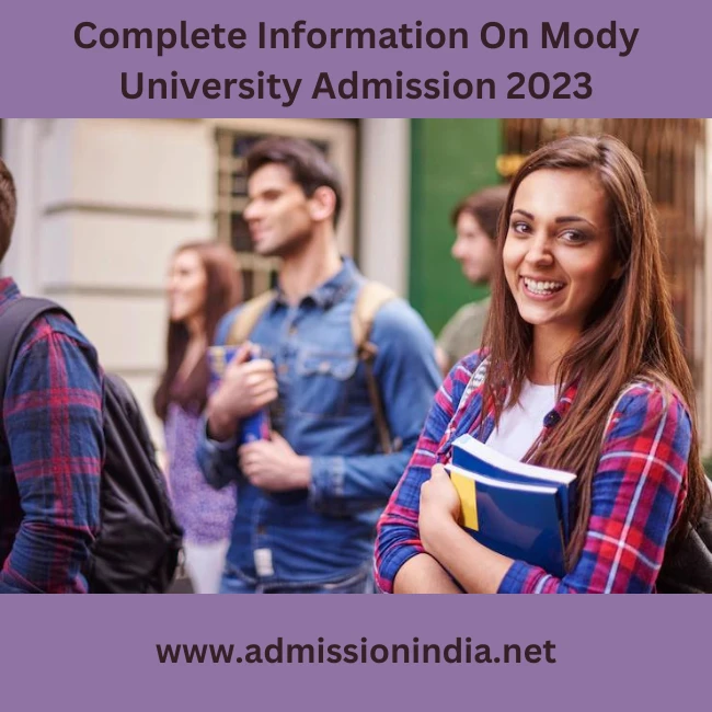 Mody University Admission 2023