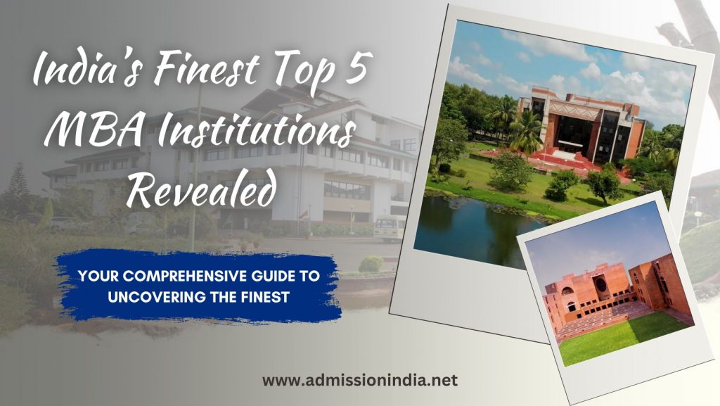 Top 5 MBA Institutes