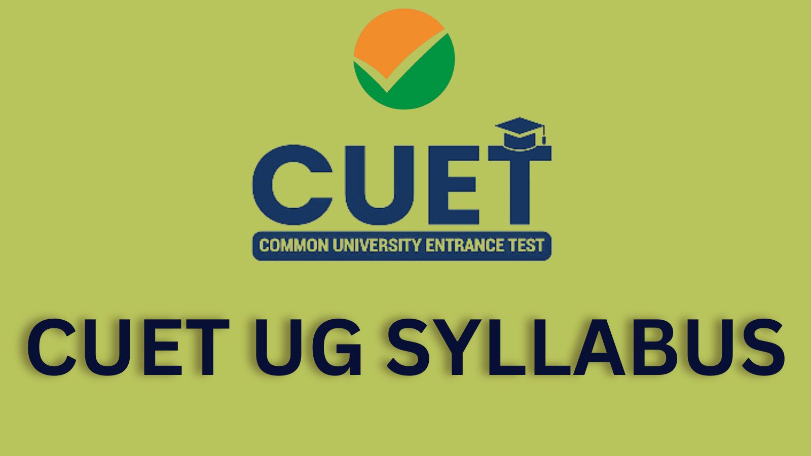 CUET UG syllabus