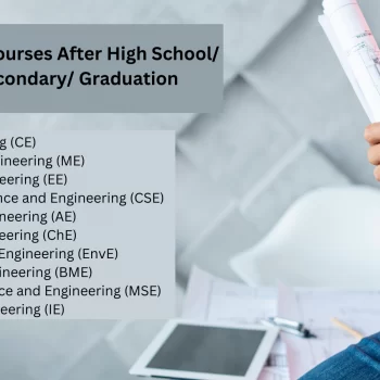 Engineering Courses After High School/ Higher Secondary/ Graduation